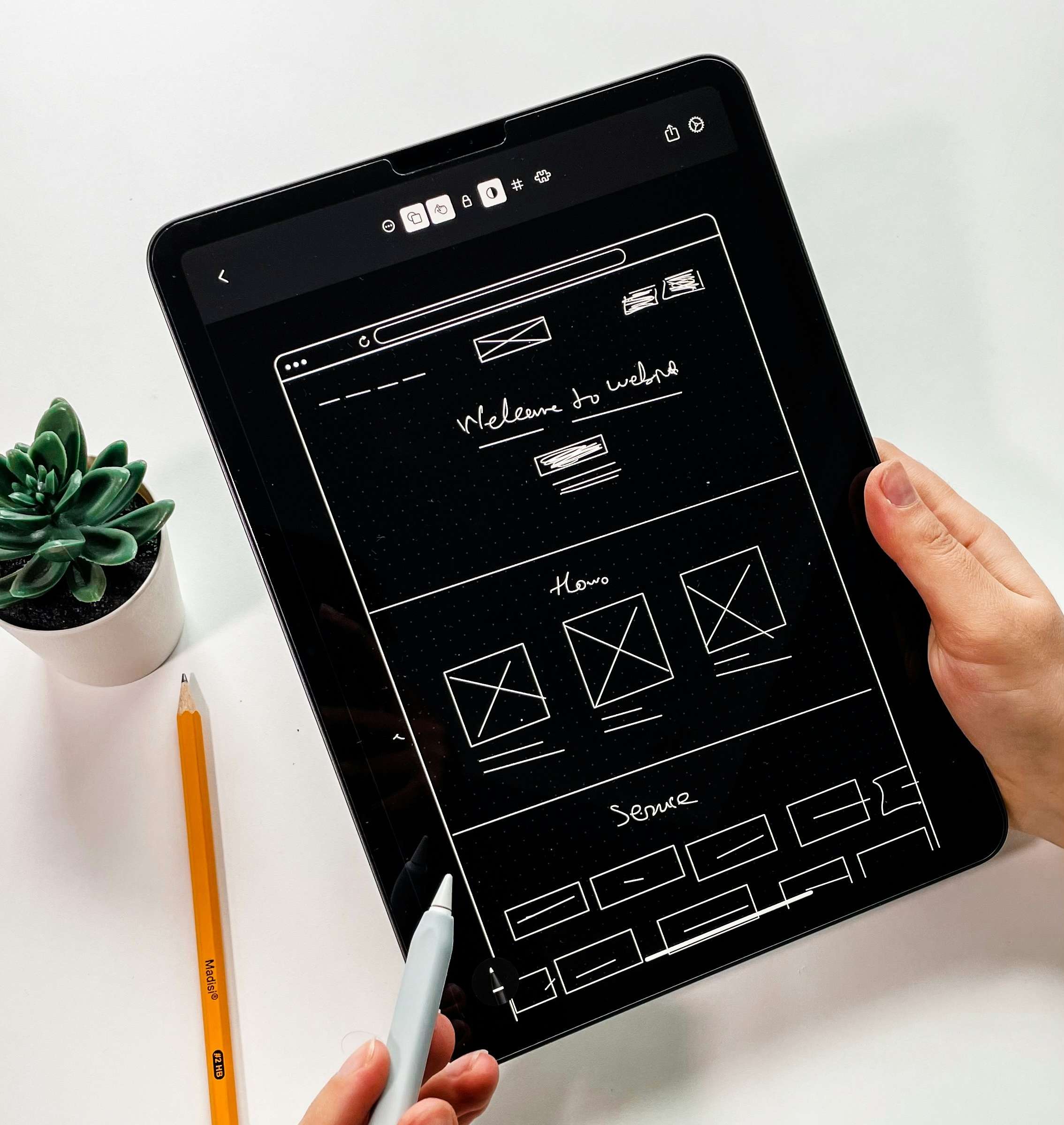 Website wireframe