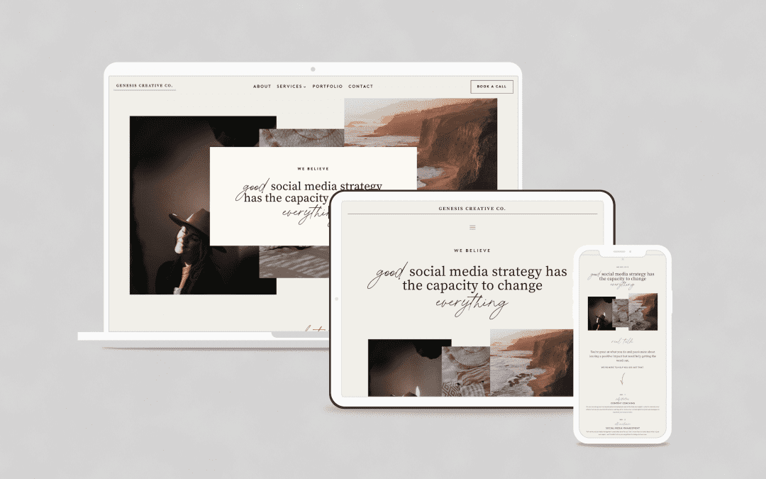 Genesis Creative Company Website Design
