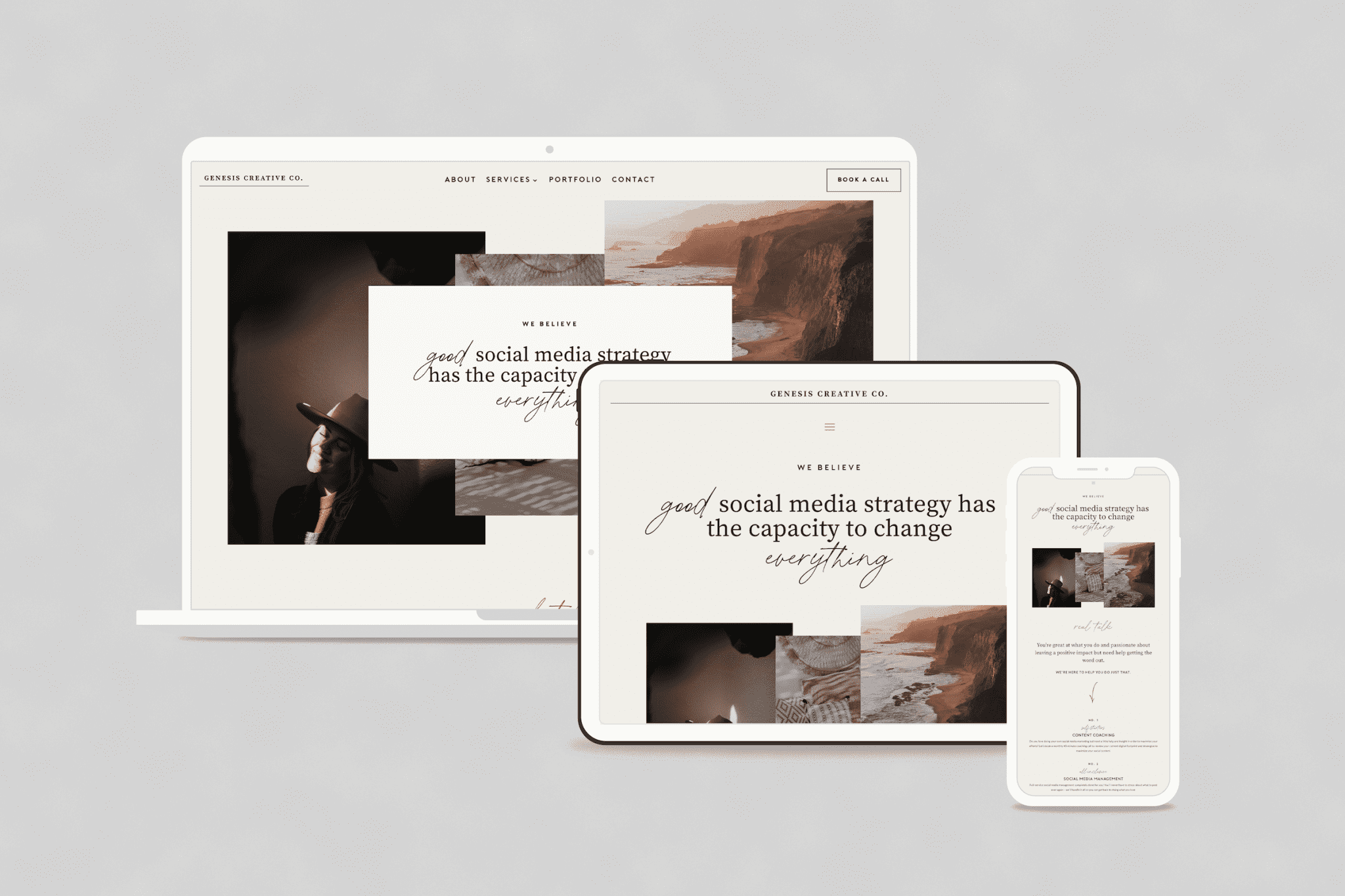Genesis Creative Company Website Design