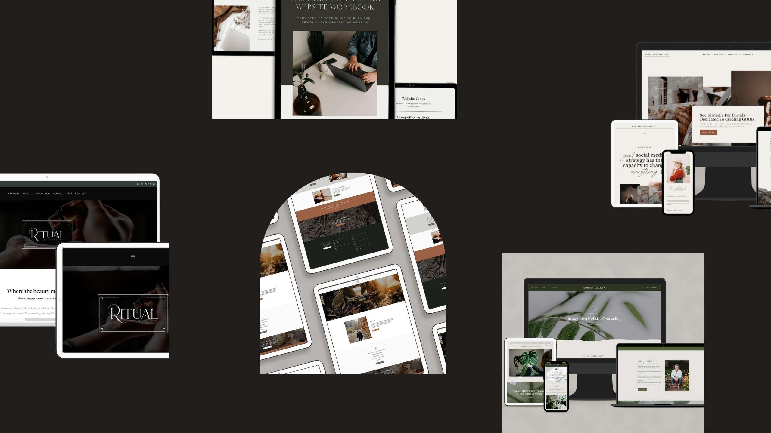 homepagecollage Westco Web Design | Custom Website Design For Therapists
