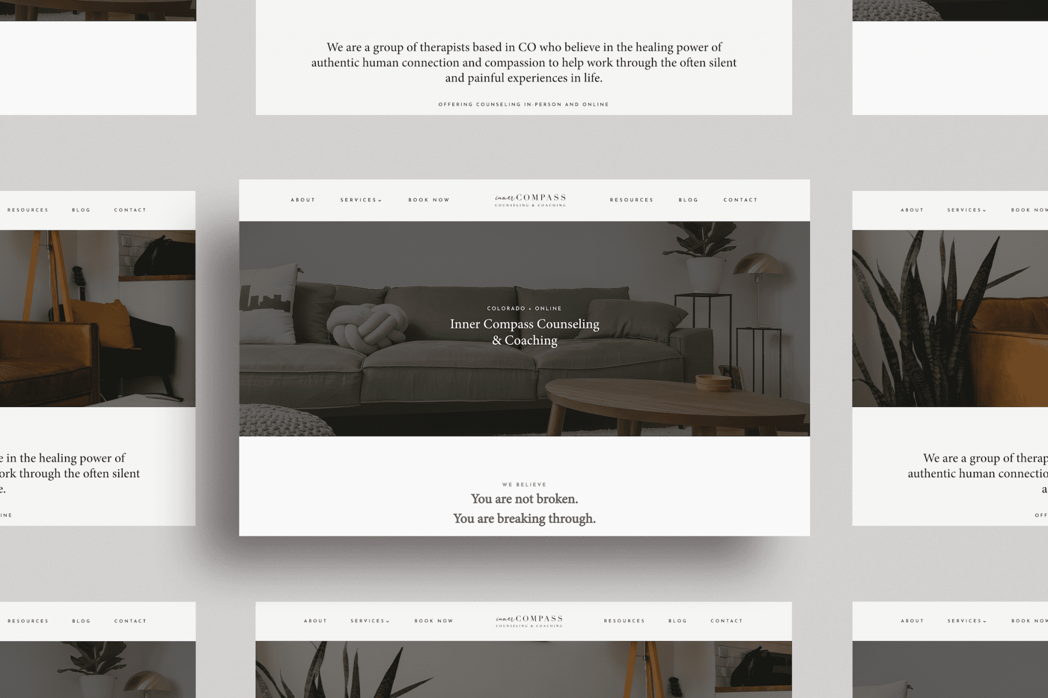 Inner Compass Counseling Denver CO Website Design