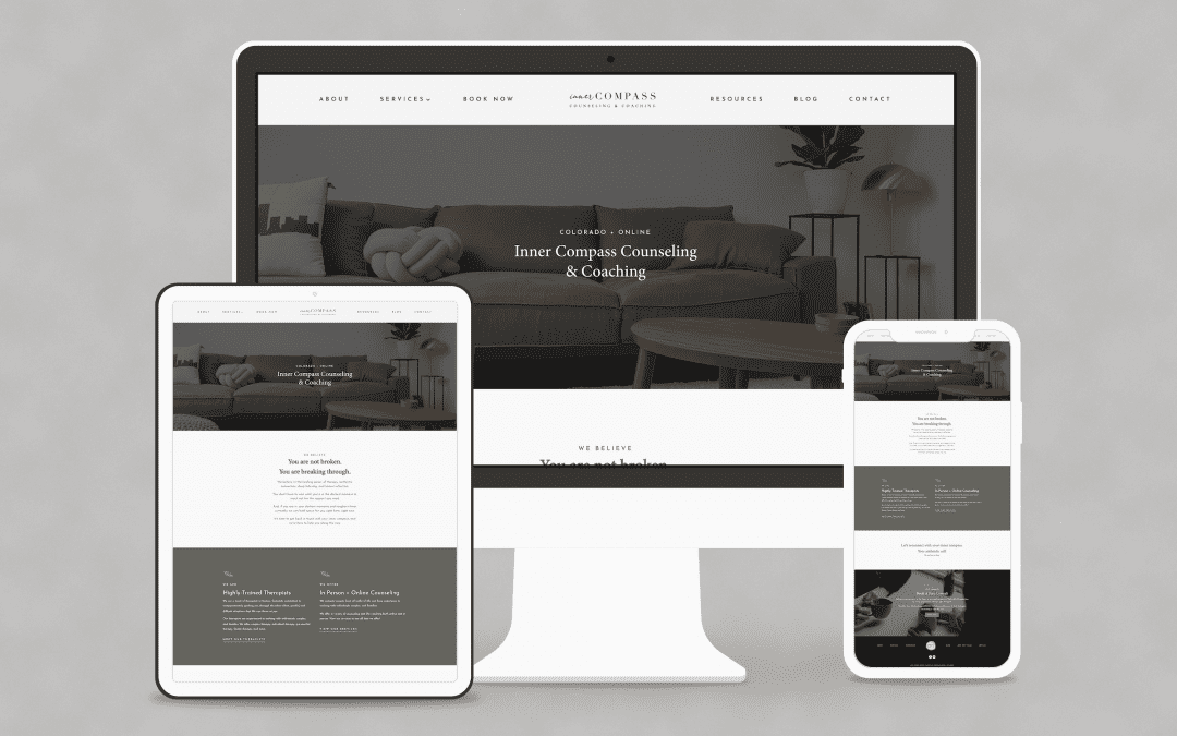 Case Study: Designing a Calming, Client-Focused Website for Inner Compass Counseling