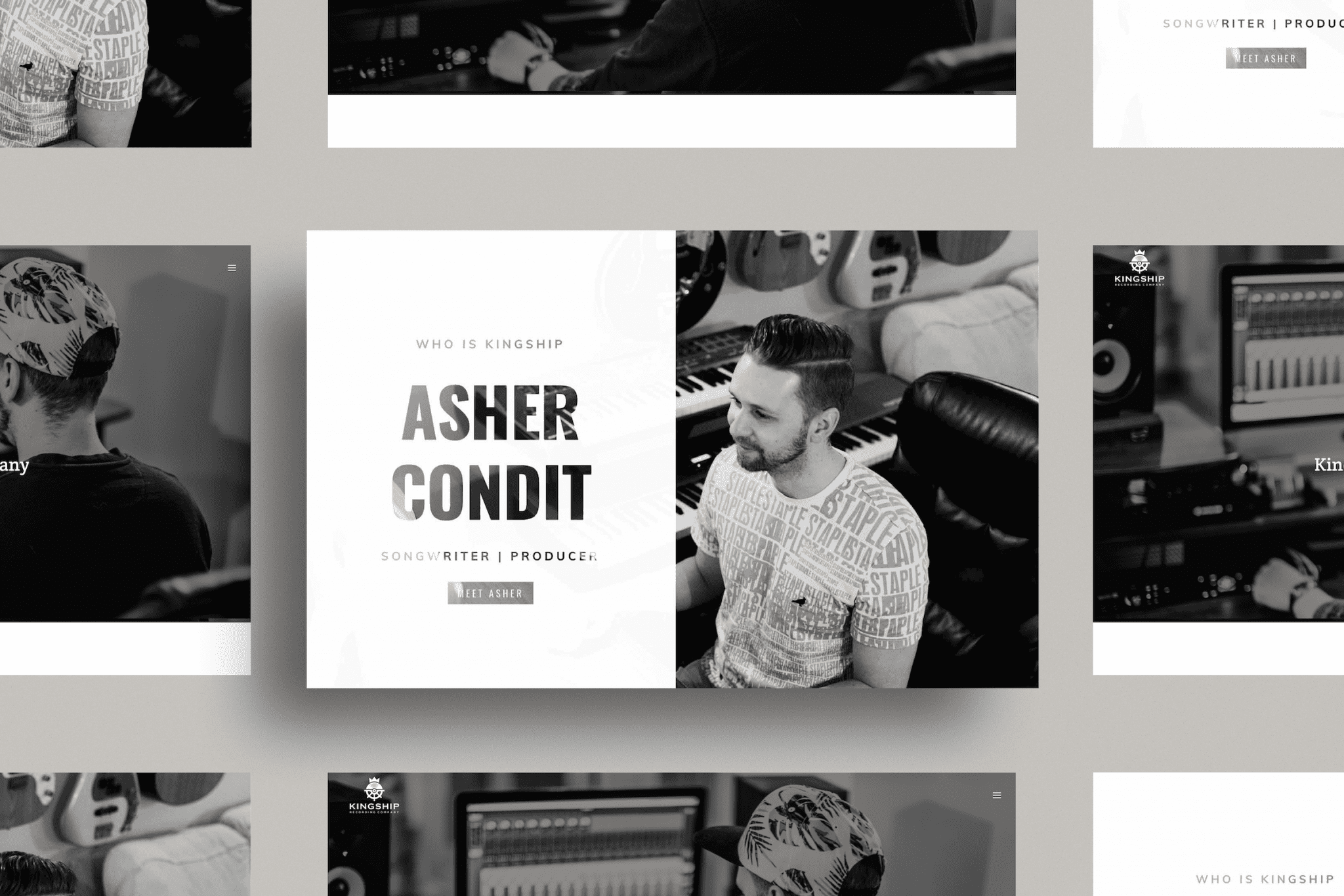 Kingship Recording Company Website Design