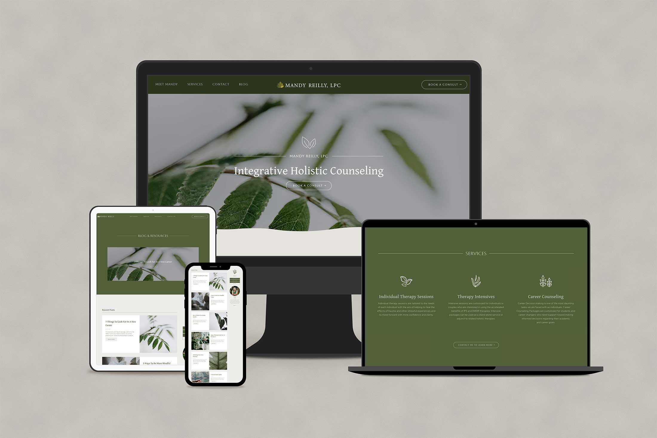 Custom website design for therapist in Delaware