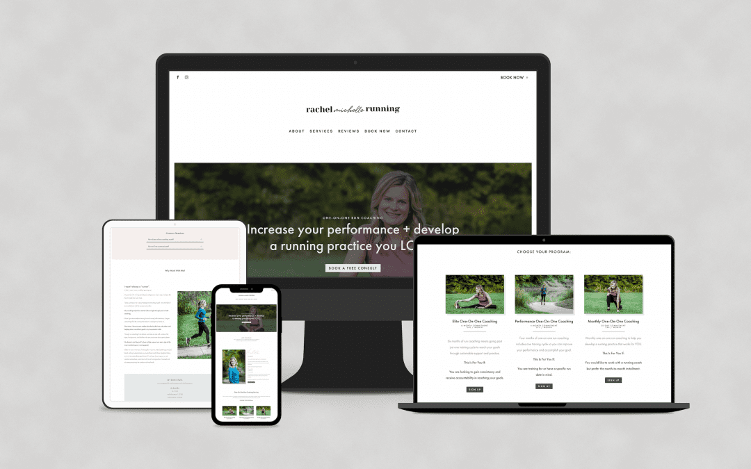 Rachel Michelle Running Website Design