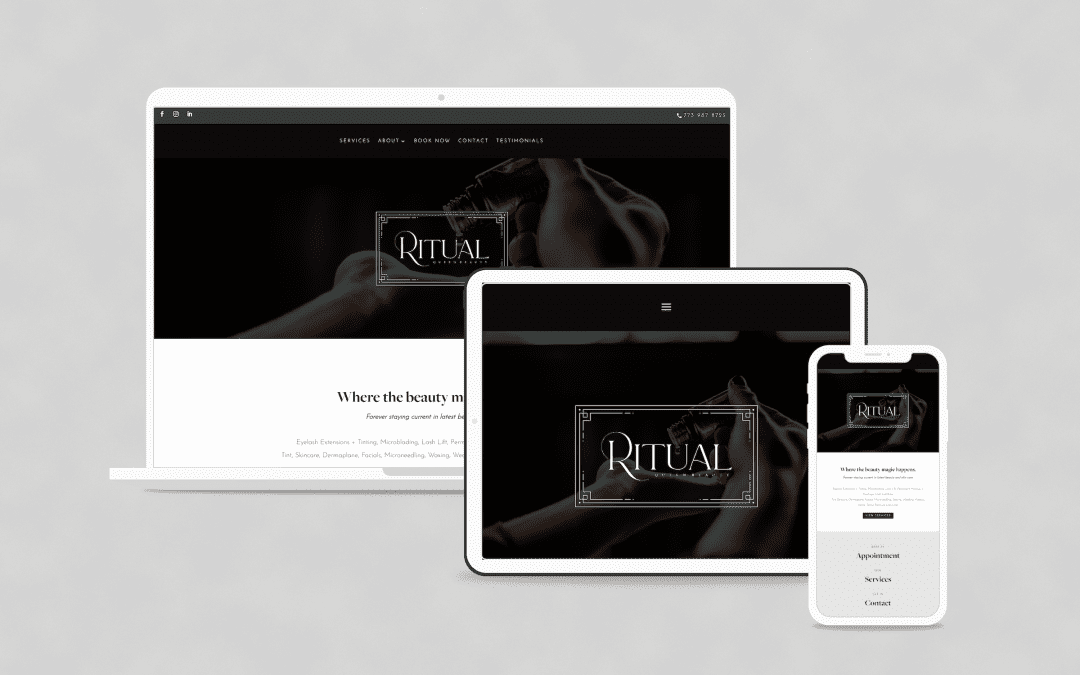 Ritual Queen Beauty Custom Website Design