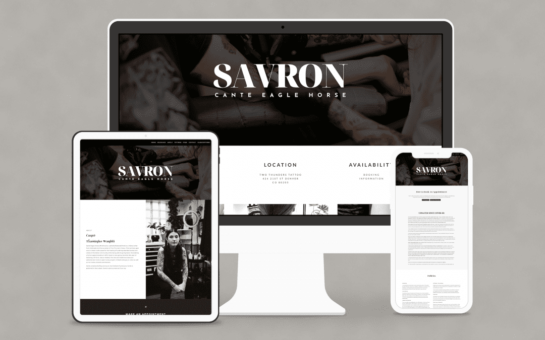 Savron The Great Tattoo Website Design