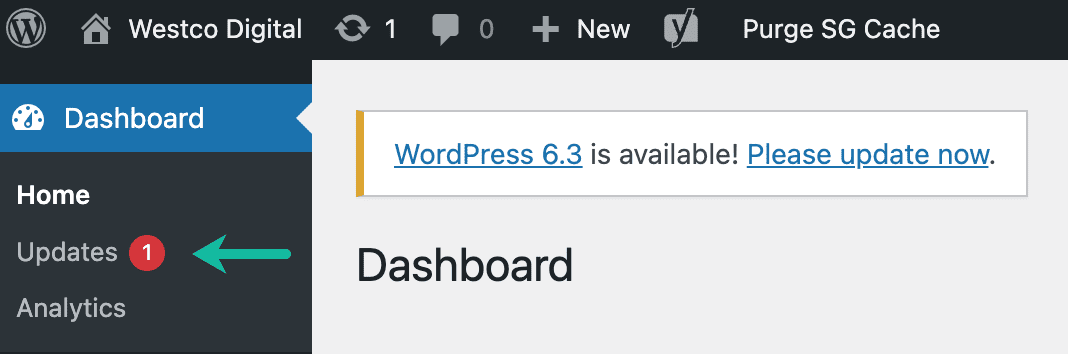 Protect Your Online Presence: How To Safely Update Your WordPress Website | Westco Web Design Check for other available updates