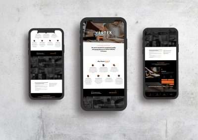 Westco Web Design | Vertex Custom Cabinetry Website Design
