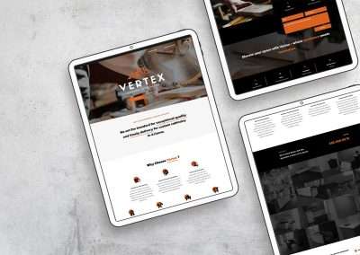 Westco Web Design | Vertex Custom Cabinetry Website Design