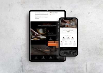 Westco Web Design | Vertex Custom Cabinetry Website Design