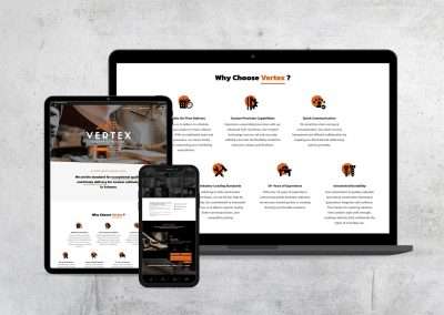 Westco Web Design | Vertex Custom Cabinetry Website Design
